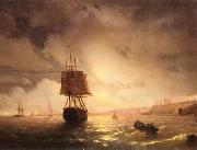 Seascape, boats, ships and warships. 14 unknow artist